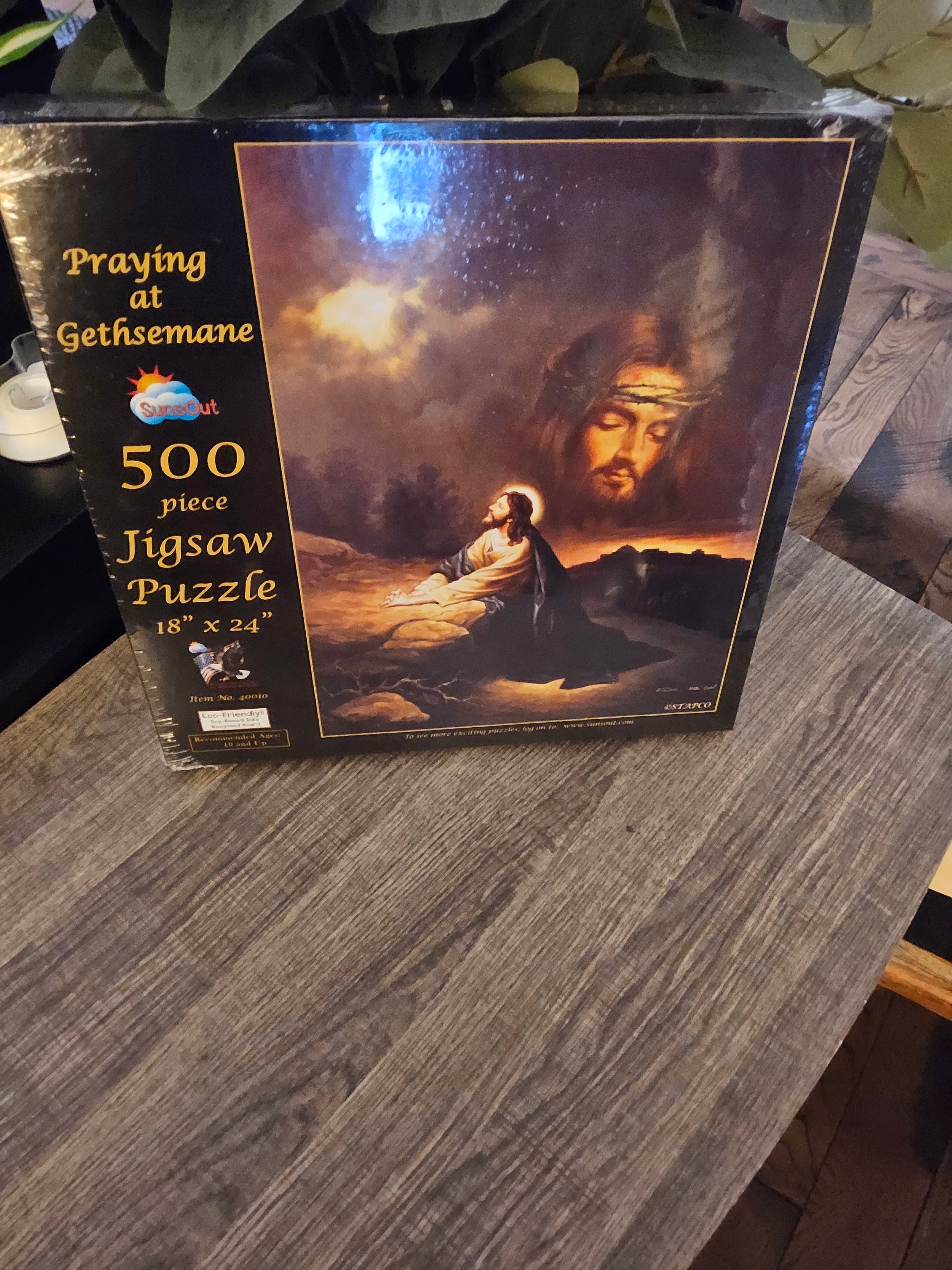 Praying at Gethsemane – 500-Piece Christian Jigsaw Puzzle