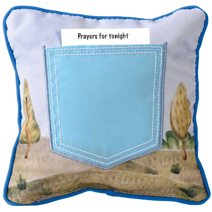 Boy’s Prayer Pillow – “God Always Hears My Prayers” Faith Pillow for Boys