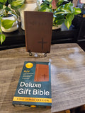 KJV Holy Bible – Deluxe Gift Bible in Brown Cross
