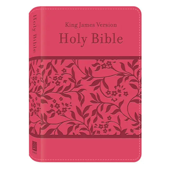 KJV Deluxe Gift & Award Bible – Pink DiCarta Cover with Study Helps