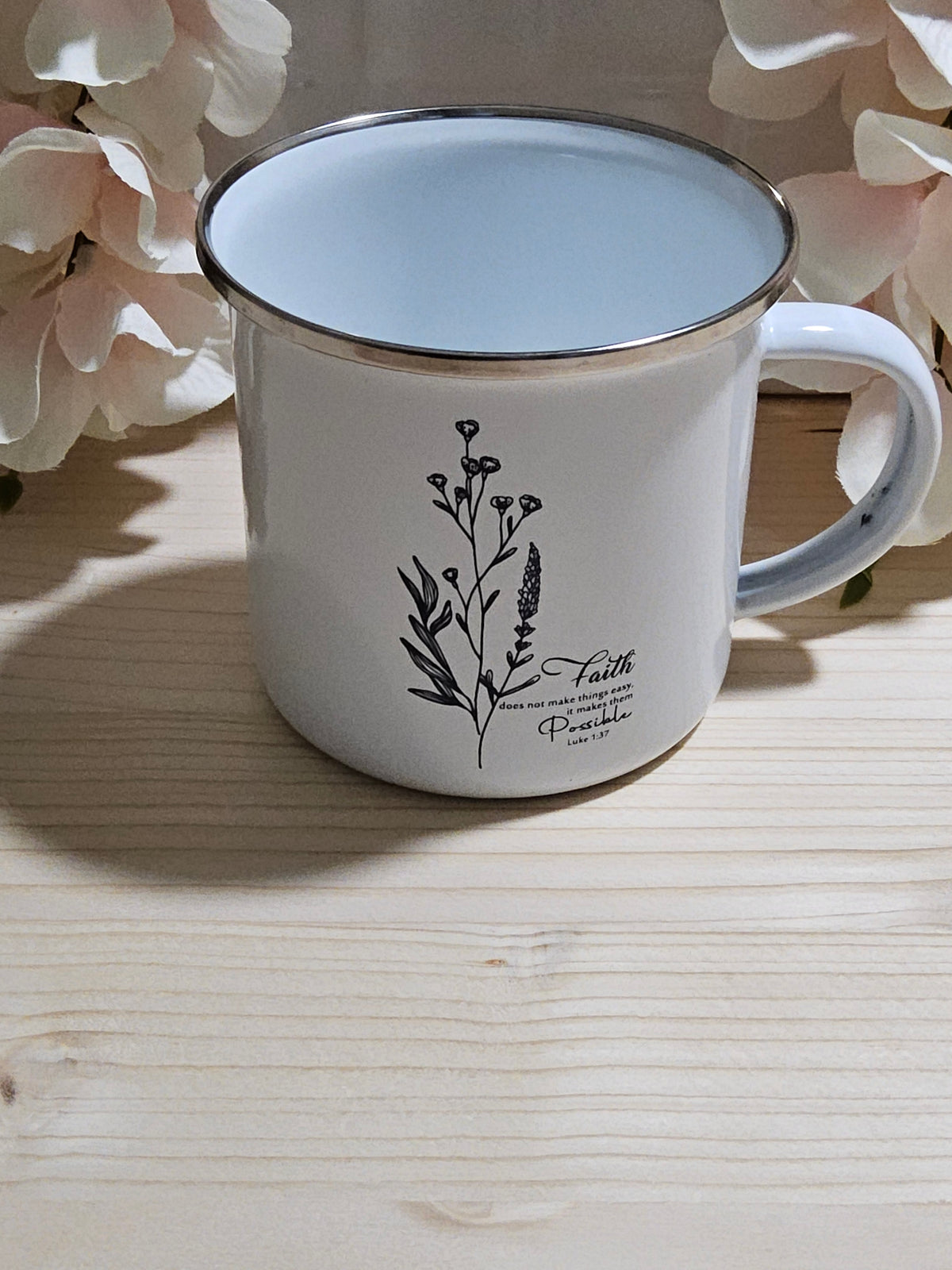 Christian Scripture Enamel Coffee Mug