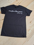 Forgive Like Jesus – Christian Short Sleeve T-Shirt (Black & White)