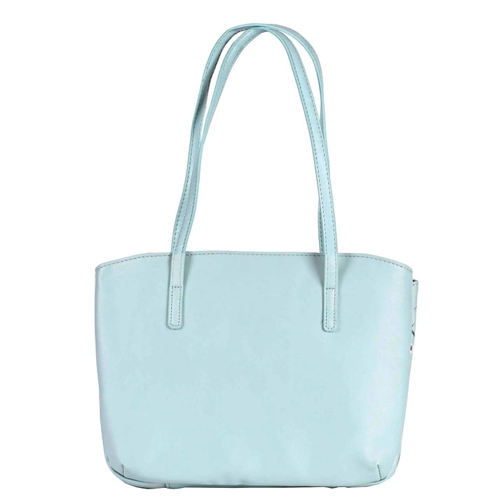 Grace Floral Mint Bible Cover – White Dove Wedge Style with Purse Handles (Large)