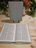 Gray Large Print KJV Bible with PU Leather Cover
