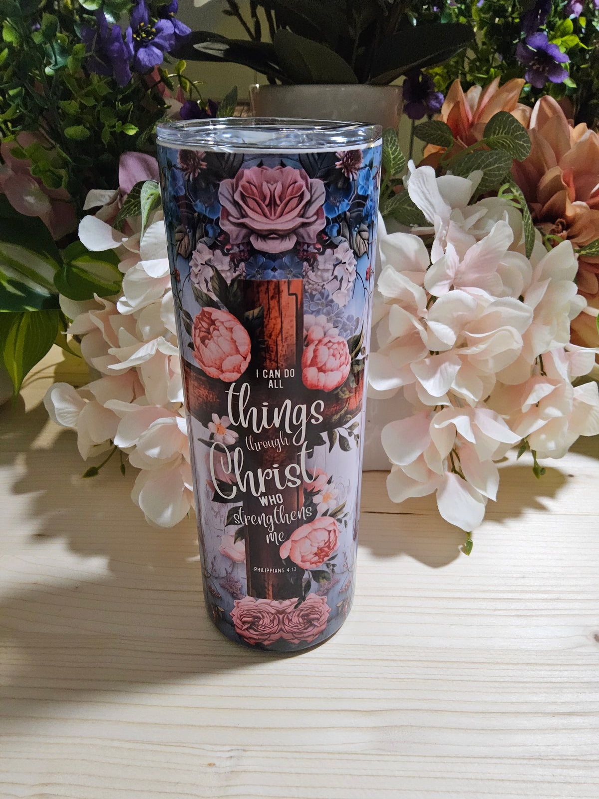 Christian Tumblers with Faith Sayings