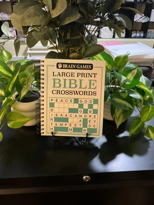 Large Print Bible Crossword Puzzle Book – 80+ Brain-Challenging Bible Puzzles