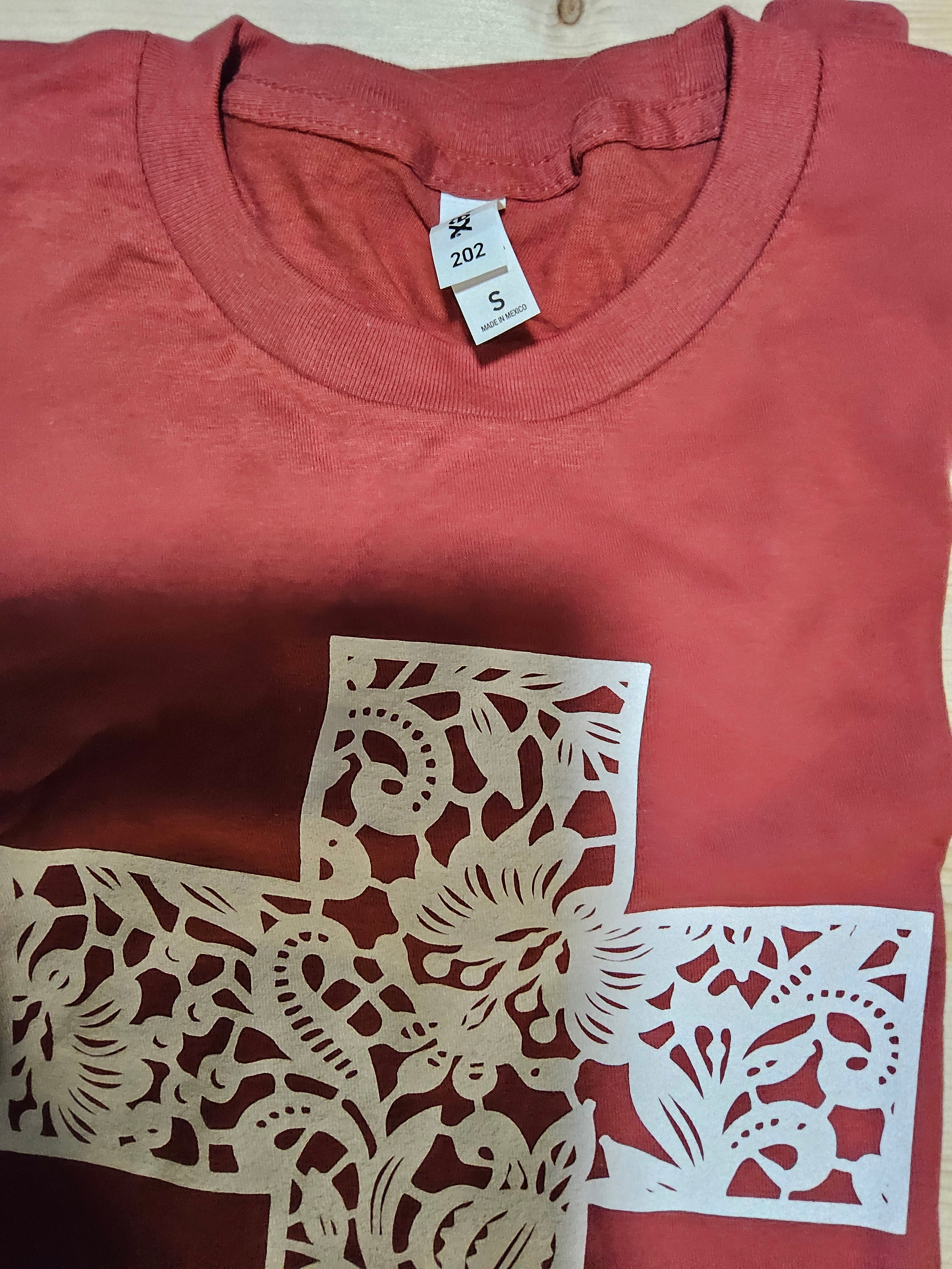 Cross Christian T-Shirt – Short Sleeve 100% Cotton (Orange)