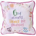 Girl’s Prayer Pillow – “God Always Hears My Prayer” Faith Pillow for Girls