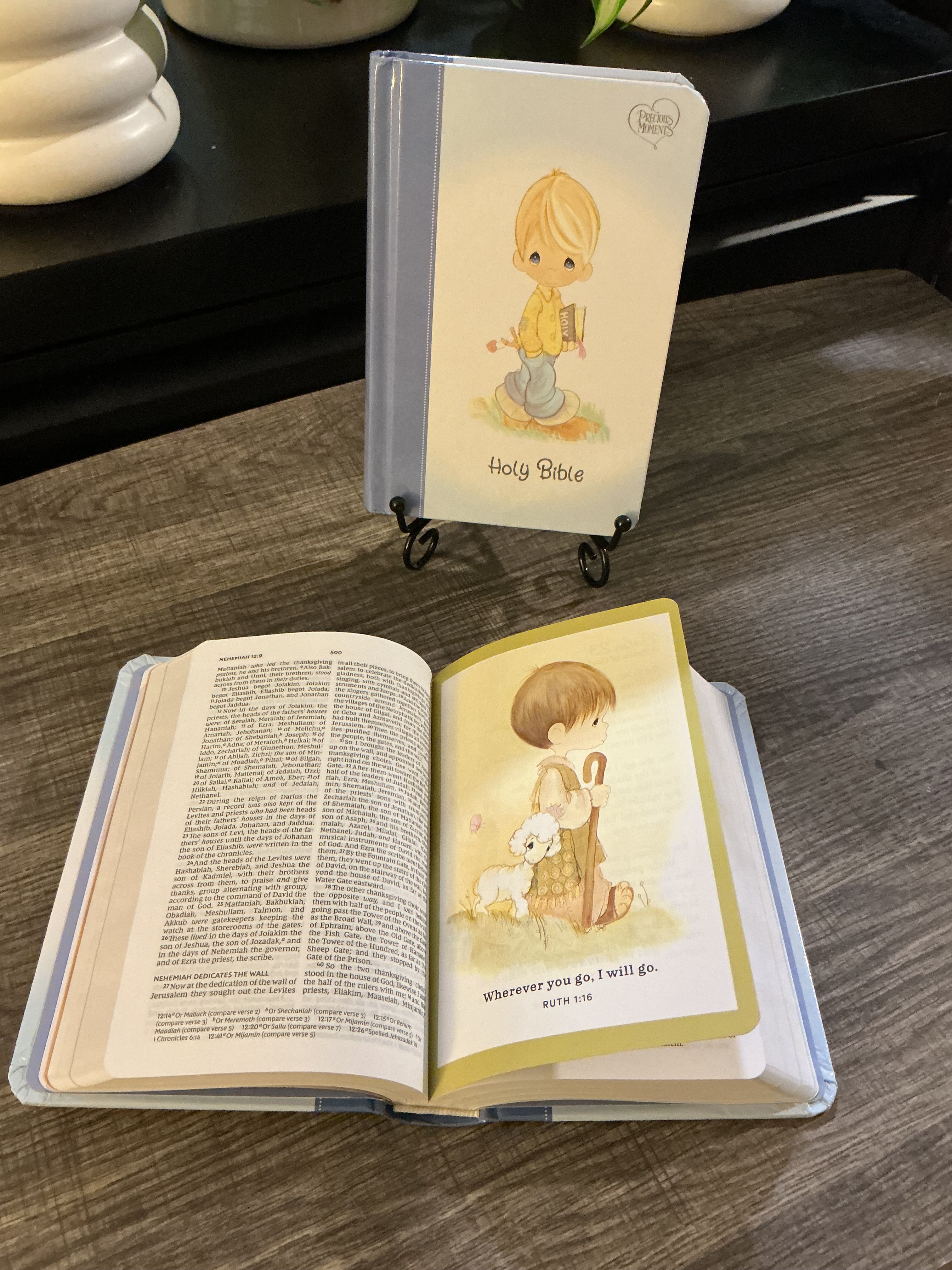 NKJV Precious Moments Small Hands Bible – Blue Hardcover for Children