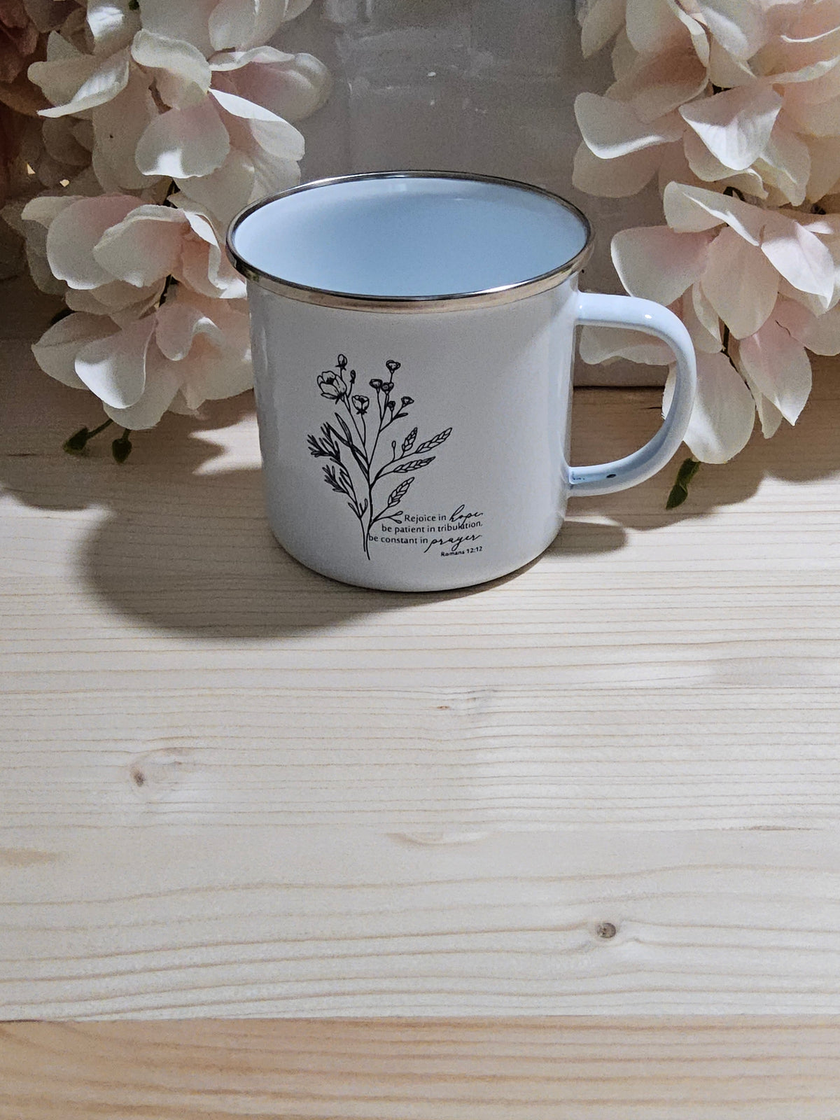 Christian Scripture Enamel Coffee Mug