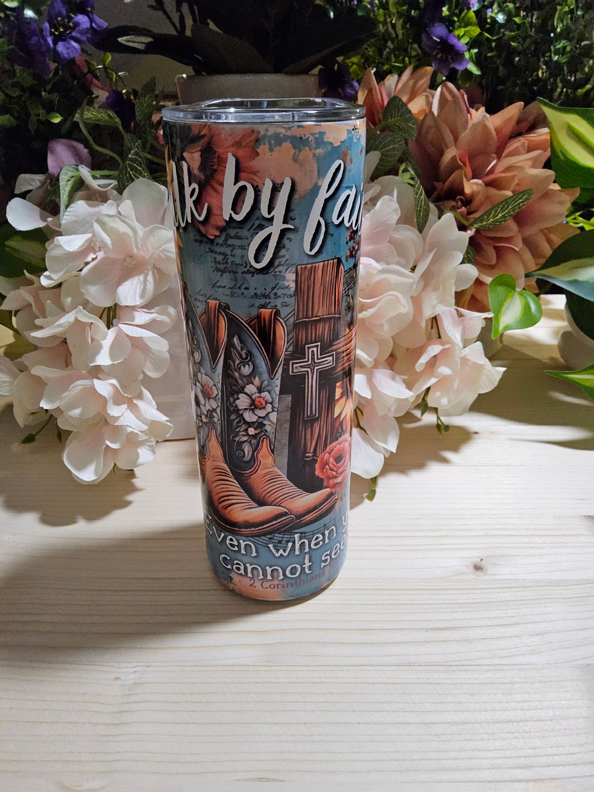 Christian Tumblers with Faith Sayings