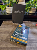 KJV Holy Bible – Deluxe Gift Bible in Black with Silver Frame